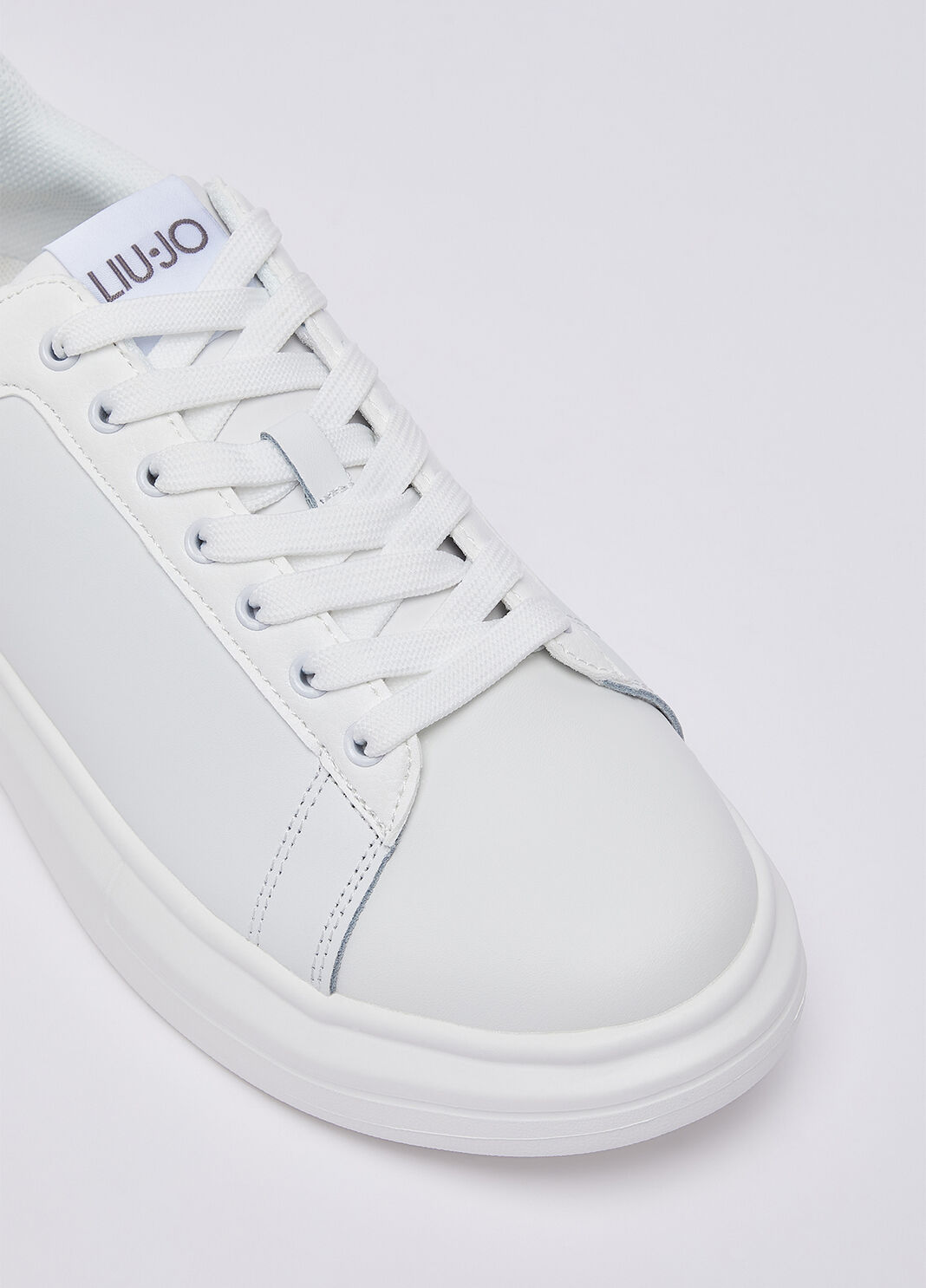 Leather platform sneakers white Liu Jo - large image number 5