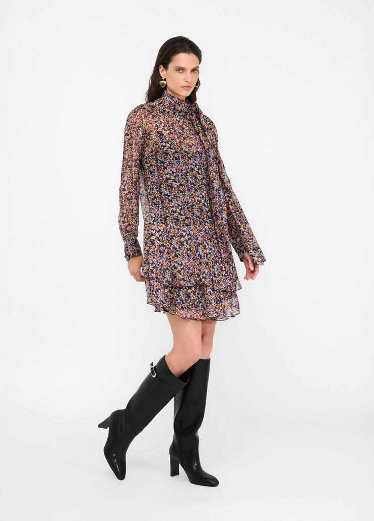 Floral silk chiffon dress floral Liu Jo - large image number 5 Floral silk chiffon dress floral Liu Jo - large image number 5