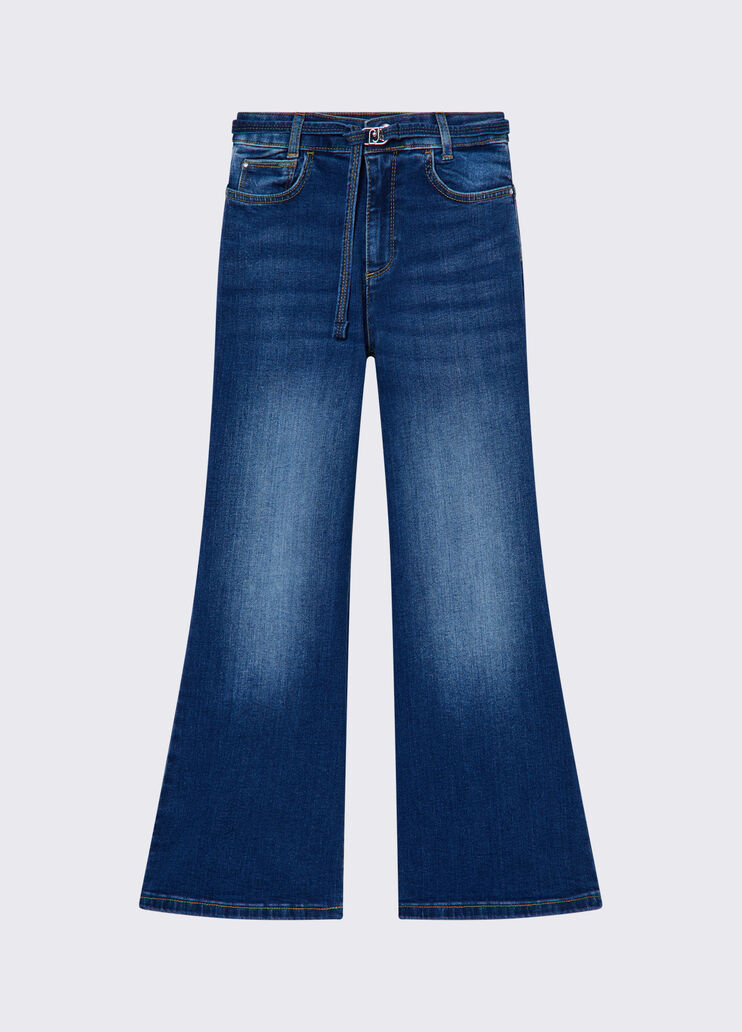 Flared jeans with belt dark denim Liu Jo - medium