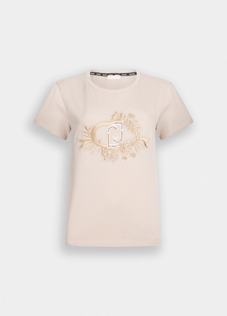 T-Shirt Liu&nbsp;Jo&nbsp;Better beige/LJ Liu Jo - large image number 4