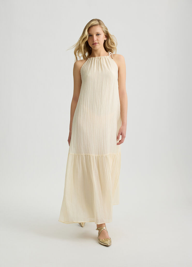 Long dress with ruffles butter Liu Jo - medium Long dress with ruffles butter Liu Jo - medium