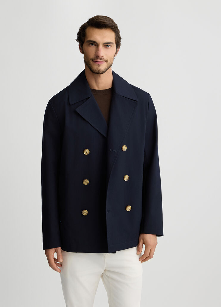 Short double-breasted trench coat dark blue Liu Jo - medium Short double-breasted trench coat dark blue Liu Jo - medium