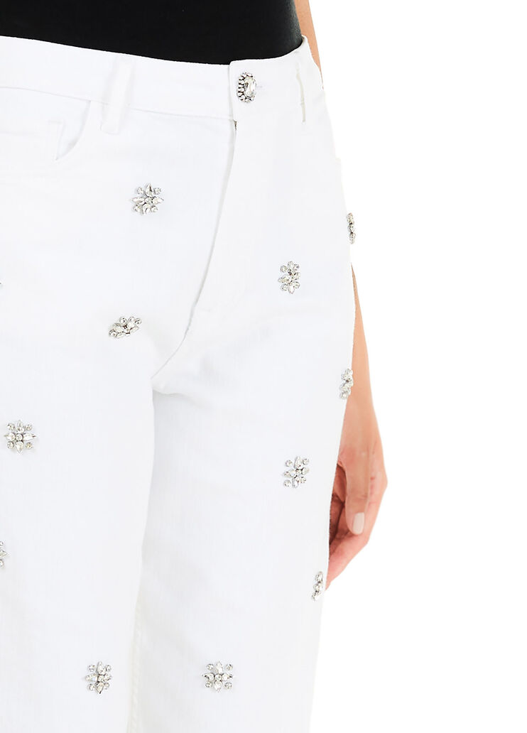 Jeans slouchy con ricami Denim bianco Liu Jo - large image number 2 Jeans slouchy con ricami Denim bianco Liu Jo - large image number 2