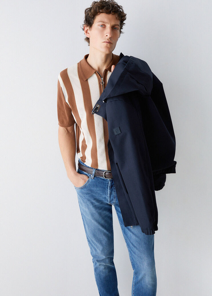 Stripped knit T-shirt brown Liu Jo - medium