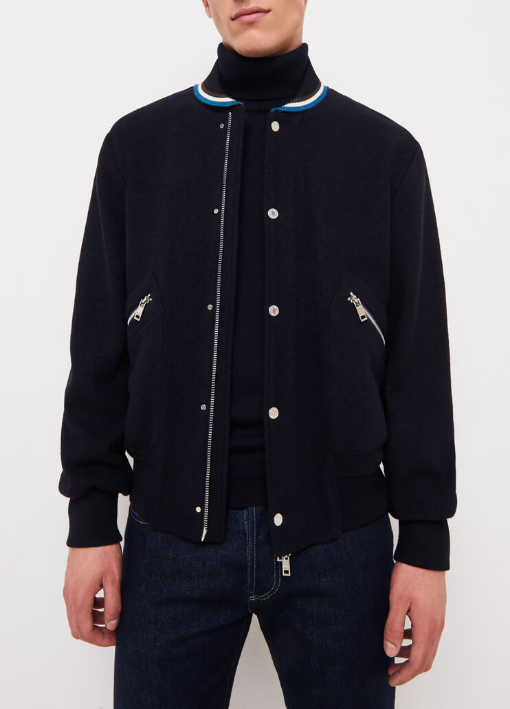 Bomber de punto azul oscuro Liu Jo - large image number 0