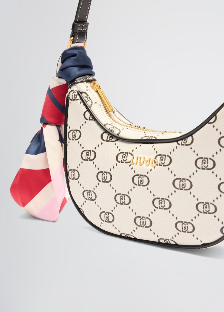 Sac petit format avec foulard  cr&egrave;me Liu Jo - medium