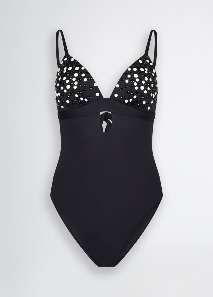 One-piece swim suit with beads black Liu Jo - large image number 6 One-piece swim suit with beads black Liu Jo - large image number 6