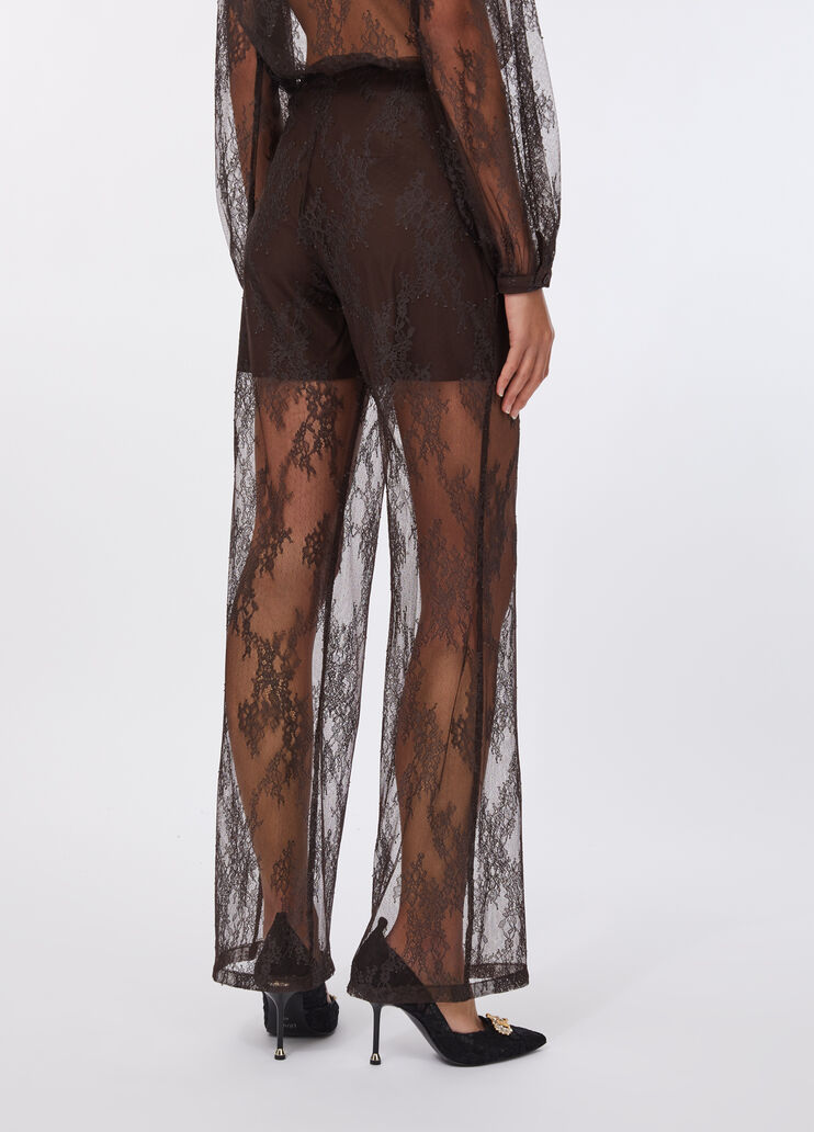 Soft lace pants dark brown Liu Jo - large image number 1