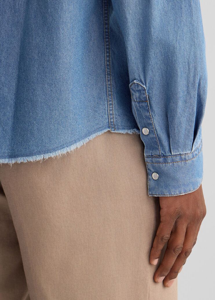 Denim shirt blue denim Liu Jo - large image number 4 Denim shirt blue denim Liu Jo - large image number 4