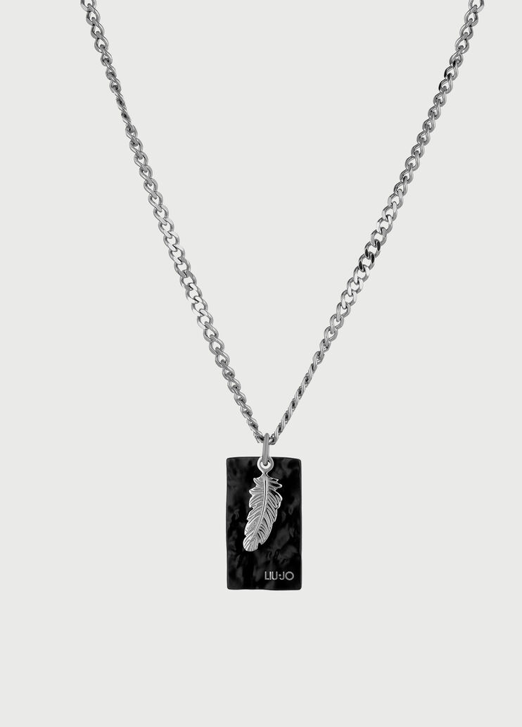 Necklace with feather Steel Liu Jo - large image number 0 Necklace with feather Steel Liu Jo - large image number 0