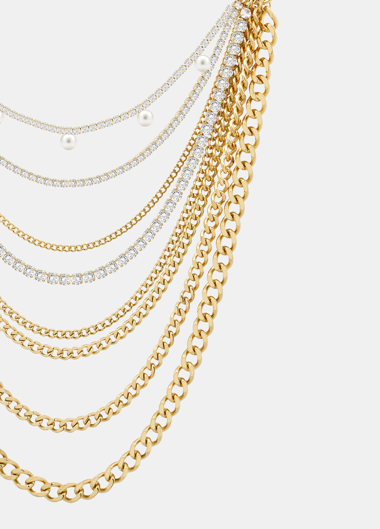 Long multi-strand necklace gold Liu Jo - large image number 2 Long multi-strand necklace gold Liu Jo - large image number 2