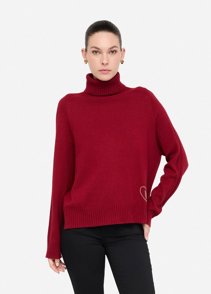 Wool and cashmere turtleneck red Liu Jo - medium