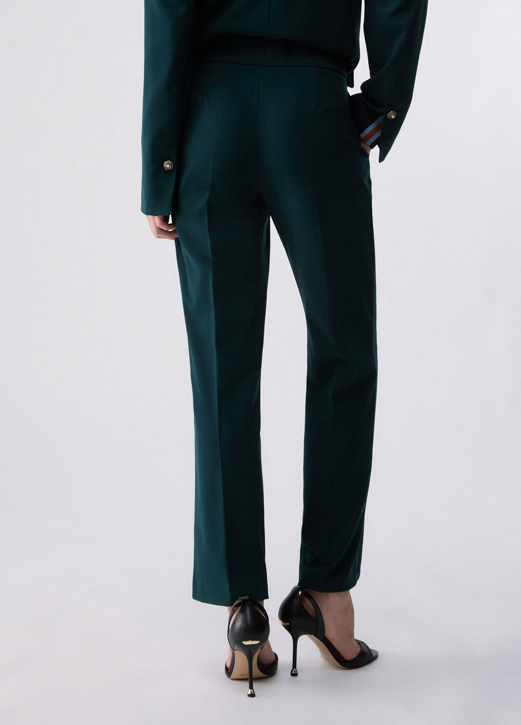 Flannel Flare Pants green Liu Jo - large image number 1