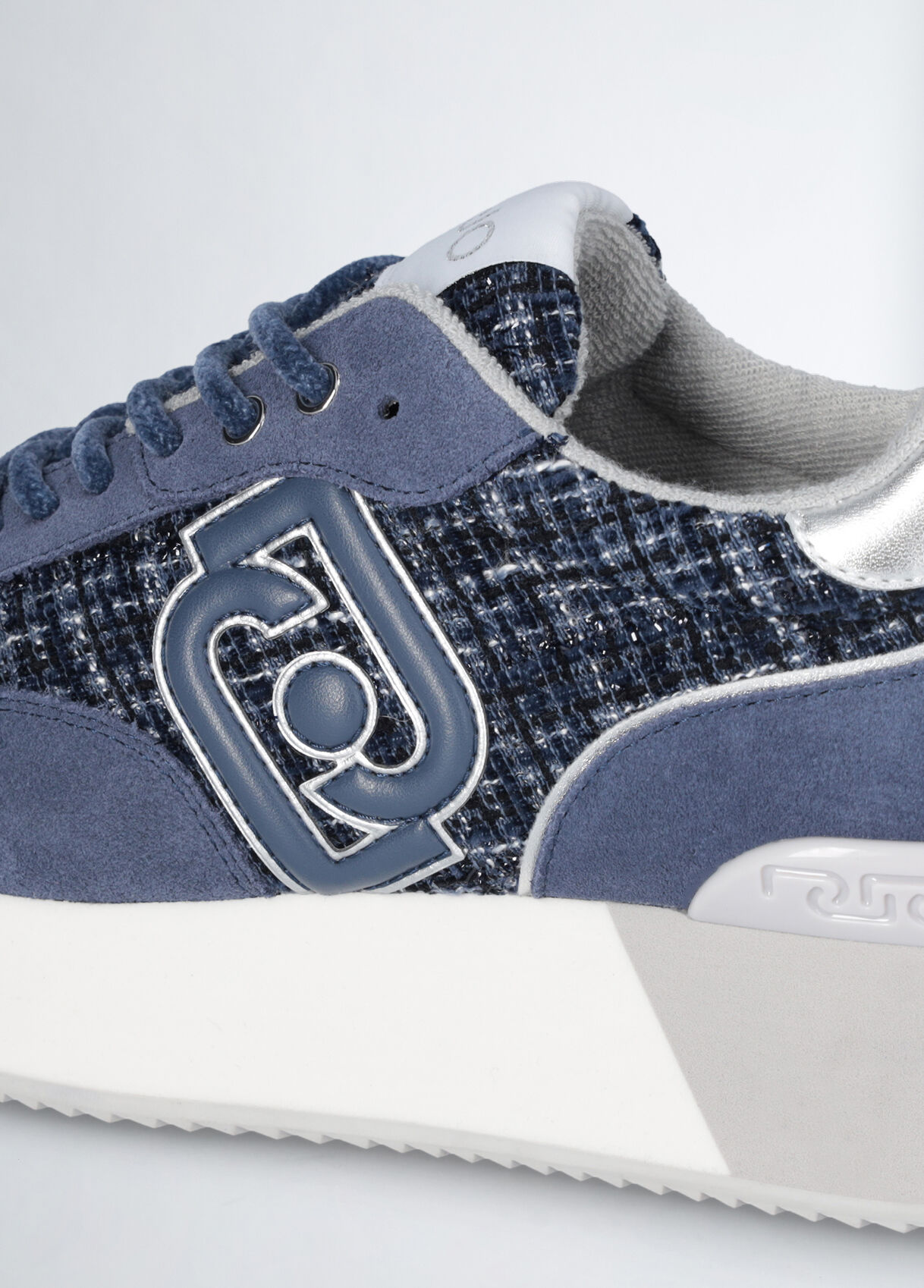 Sneakers platform blu in tweed colore blu Liu Jo
