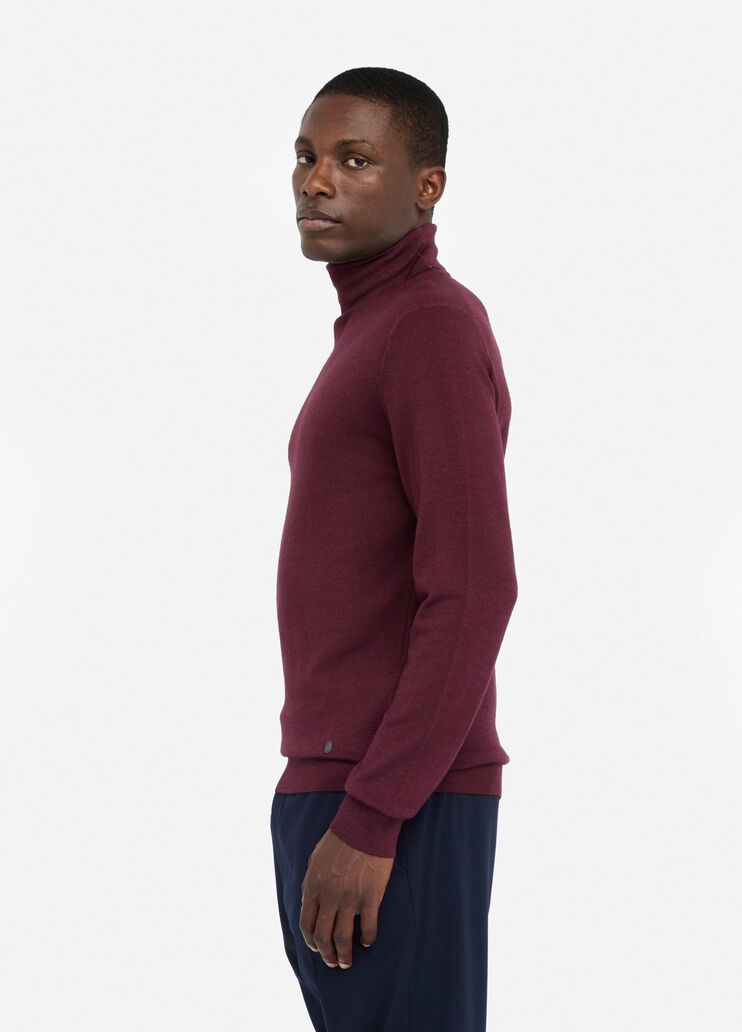 Rollkragenpullover aus Wolle Weinrot Liu Jo - large image number 3 Rollkragenpullover aus Wolle Weinrot Liu Jo - large image number 3