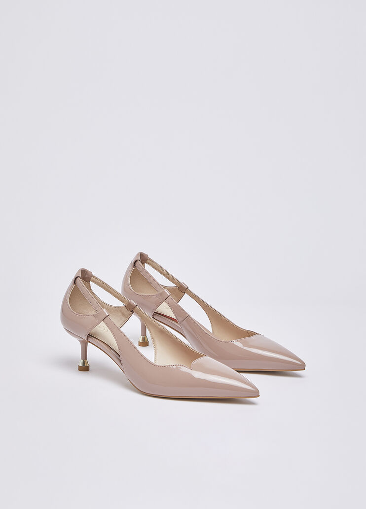 Patent leather court shoes nude Liu Jo - large image number 1