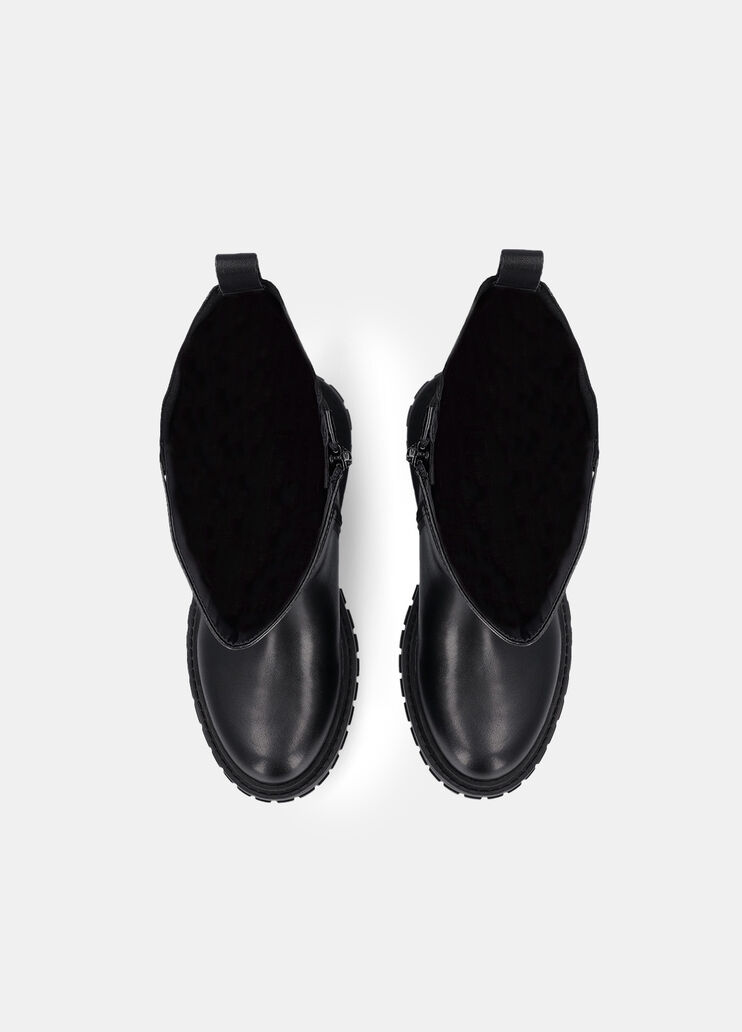 Hoher Lederstiefel Schwarz Liu Jo - large image number 4