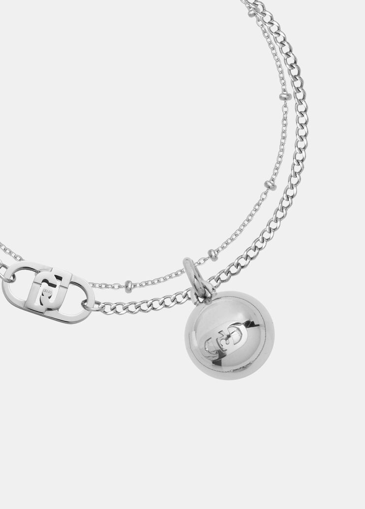 Mehrreihiges Armband mit Charms silber Liu Jo - large image number 2 Mehrreihiges Armband mit Charms silber Liu Jo - large image number 2