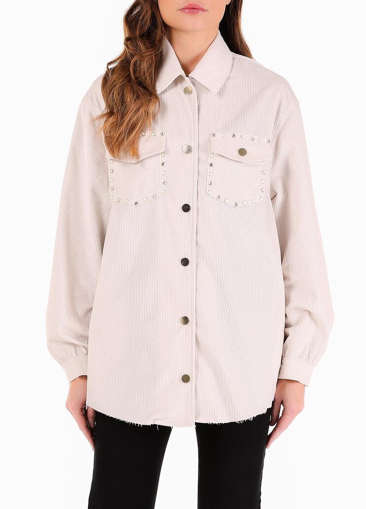 Camicia in velluto bianco lana Liu Jo - large image number 0 Camicia in velluto bianco lana Liu Jo - large image number 0