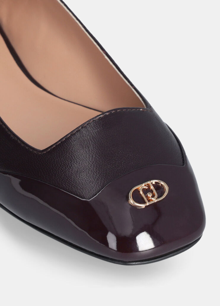 Nappa leather ballet flats amarone Liu Jo - large image number 5 Nappa leather ballet flats amarone Liu Jo - large image number 5