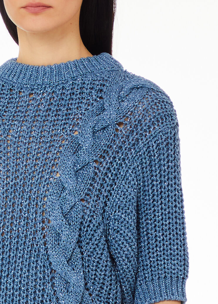 Lurex®-Pullover Blau Liu Jo - large image number 2