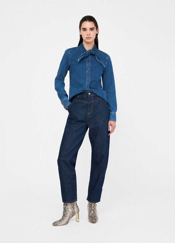 Denim shirt blue denim Liu Jo - large image number 4 Denim shirt blue denim Liu Jo - large image number 4