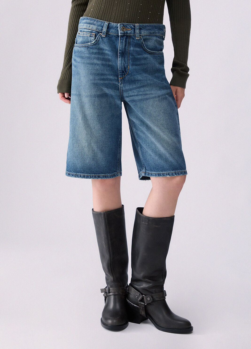Denim Bermuda Shorts blue denim Liu Jo - large image number 0