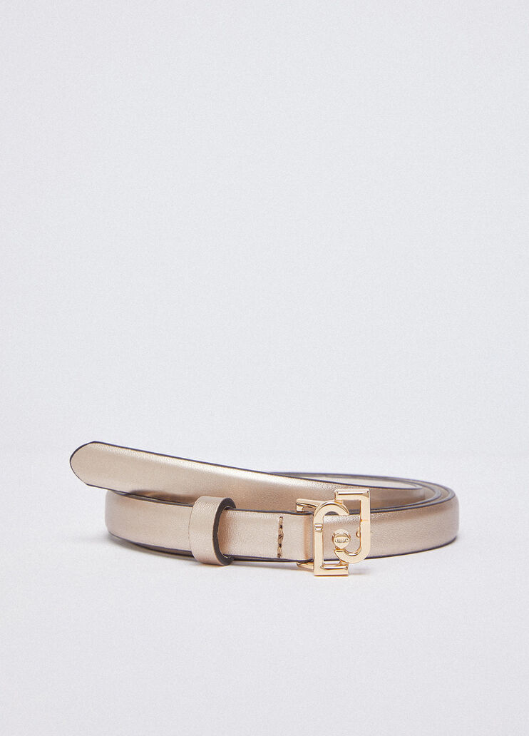 Liu Jo Better thin belt light gold Liu Jo - large image number 1
