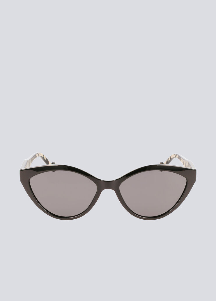 Occhiali da sole a farfalla montatura nera/lenti grigie Liu Jo - large image number 0