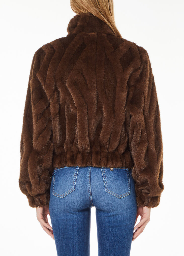 Faux fur jacket brown Liu Jo - medium Faux fur jacket brown Liu Jo - medium