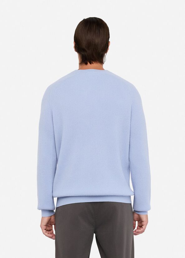 Wool and cashmere jumper air force blue Liu Jo - large image number 1