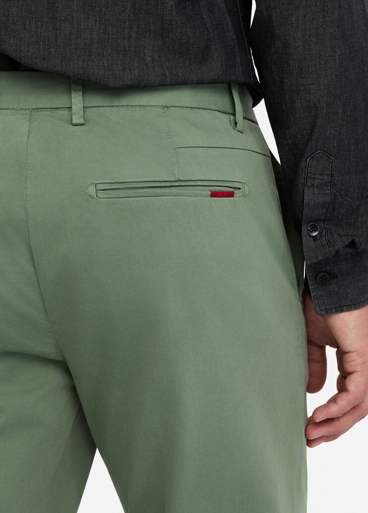 Satin chinos khaki green Liu Jo - large image number 2 Satin chinos khaki green Liu Jo - large image number 2