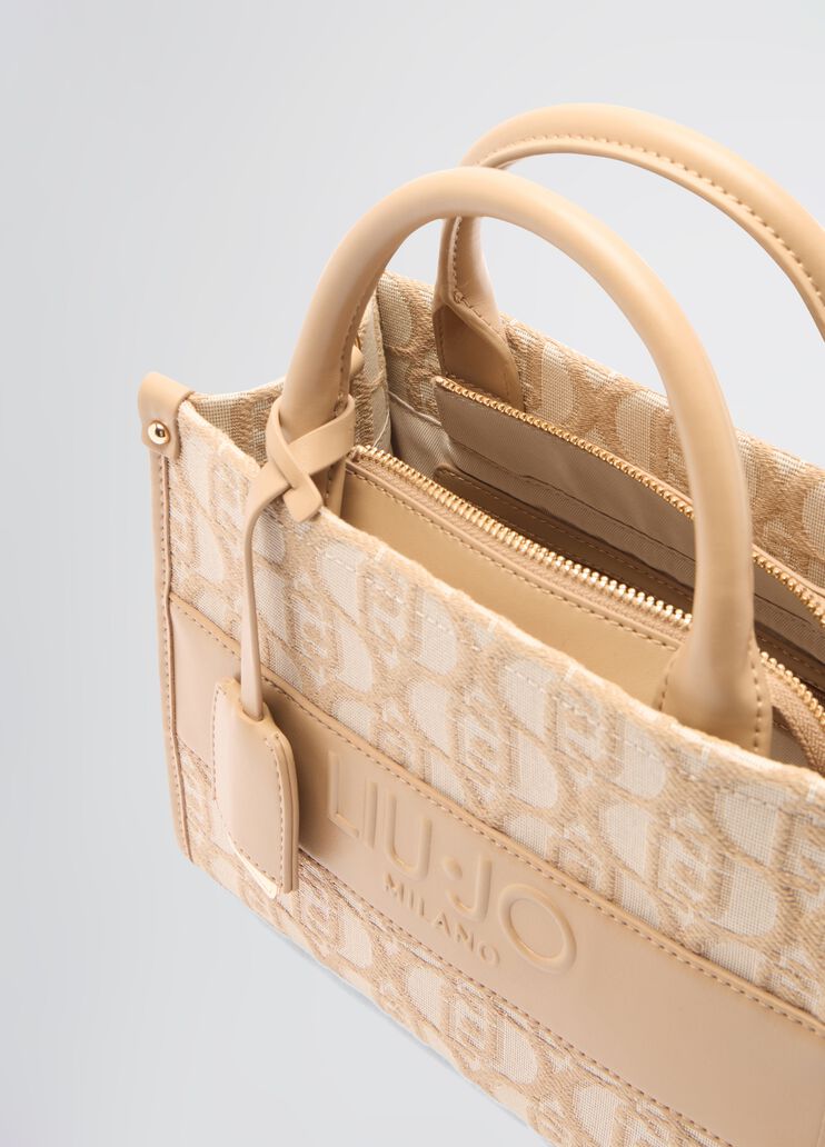 Small jacquard bag beige Liu Jo - large image number 6 Small jacquard bag beige Liu Jo - large image number 6