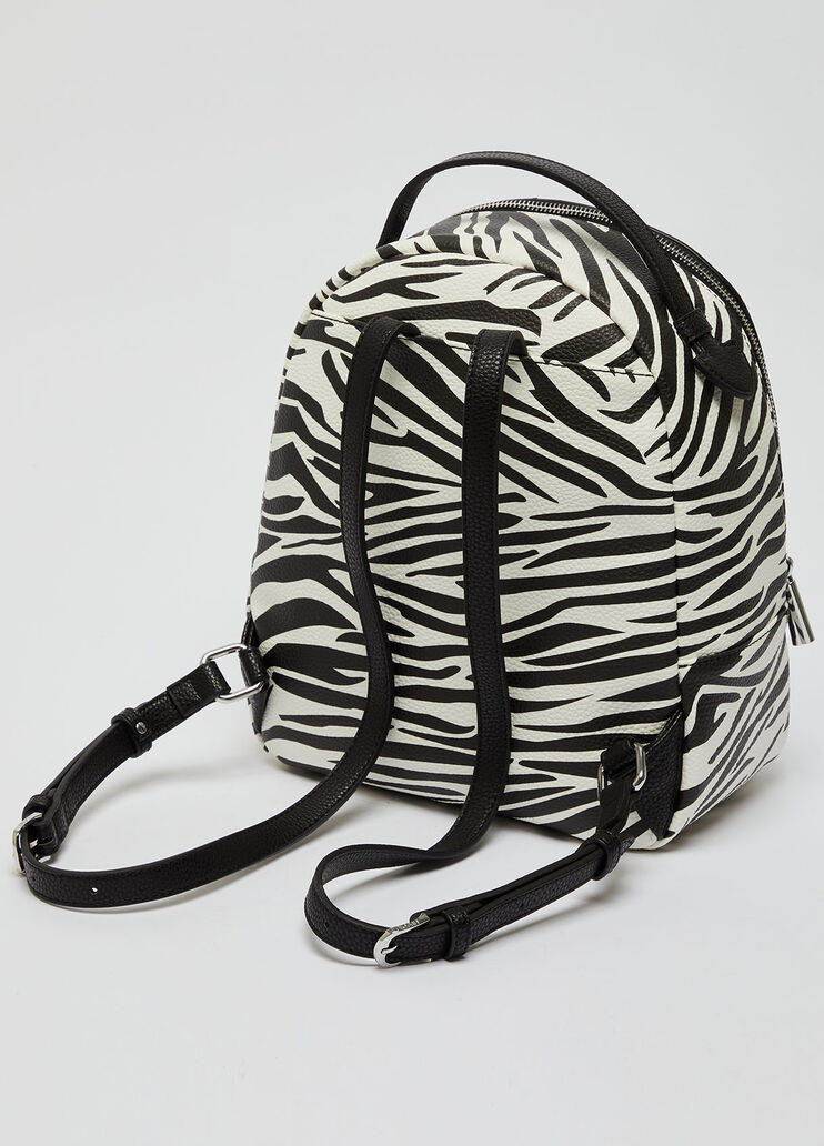 Eco-friendly backpack with zebra print black/white zebra print Liu Jo - large image number 3 Eco-friendly backpack with zebra print black/white zebra print Liu Jo - large image number 3