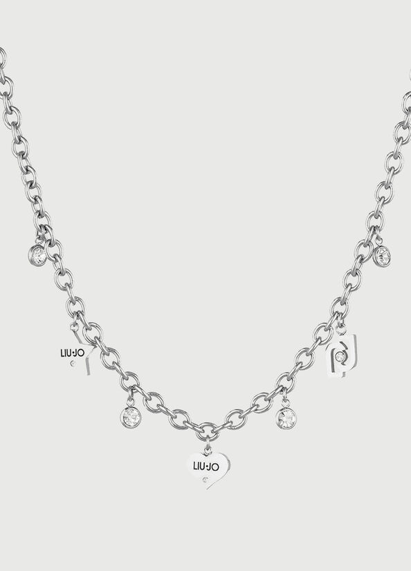 Necklace with charm silver colour Liu Jo - large image number 1