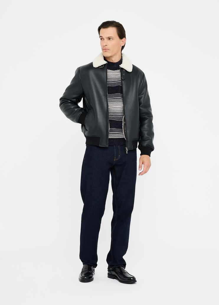 Coated fabric biker jacket black Liu Jo - medium