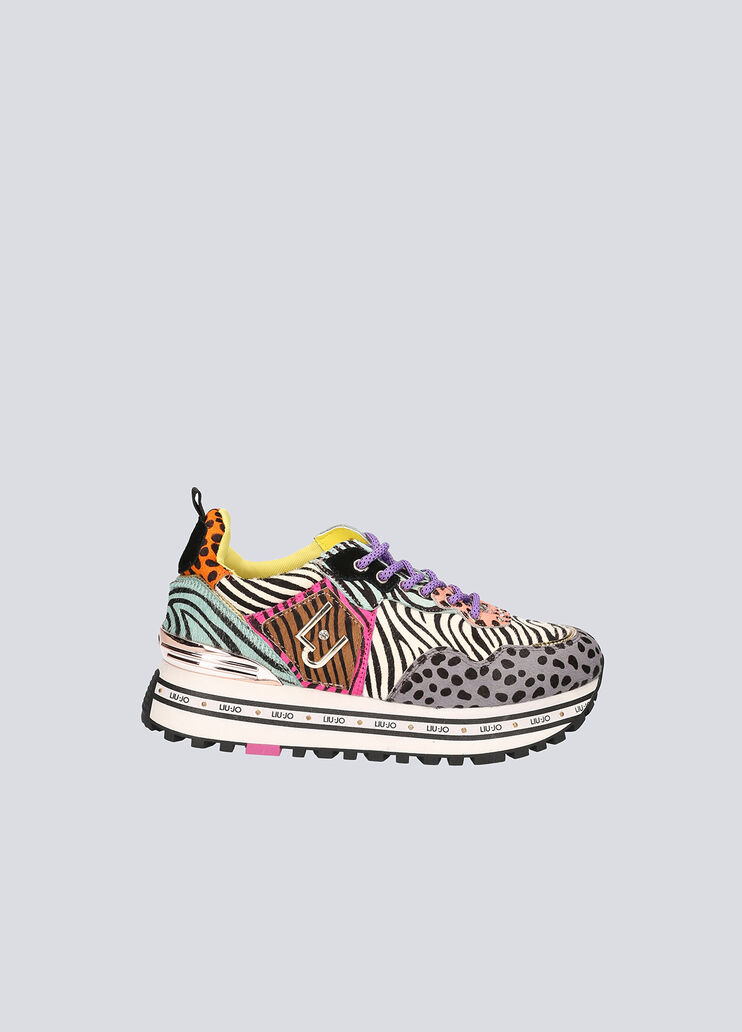 Platform sneakers with animal-print Multi-coloured zebra print Liu Jo - large image number 0 Platform sneakers with animal-print Multi-coloured zebra print Liu Jo - large image number 0
