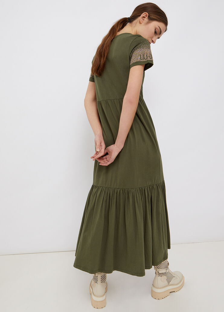 Long dress with micro studs mimetic Liu Jo - large image number 1 Long dress with micro studs mimetic Liu Jo - large image number 1