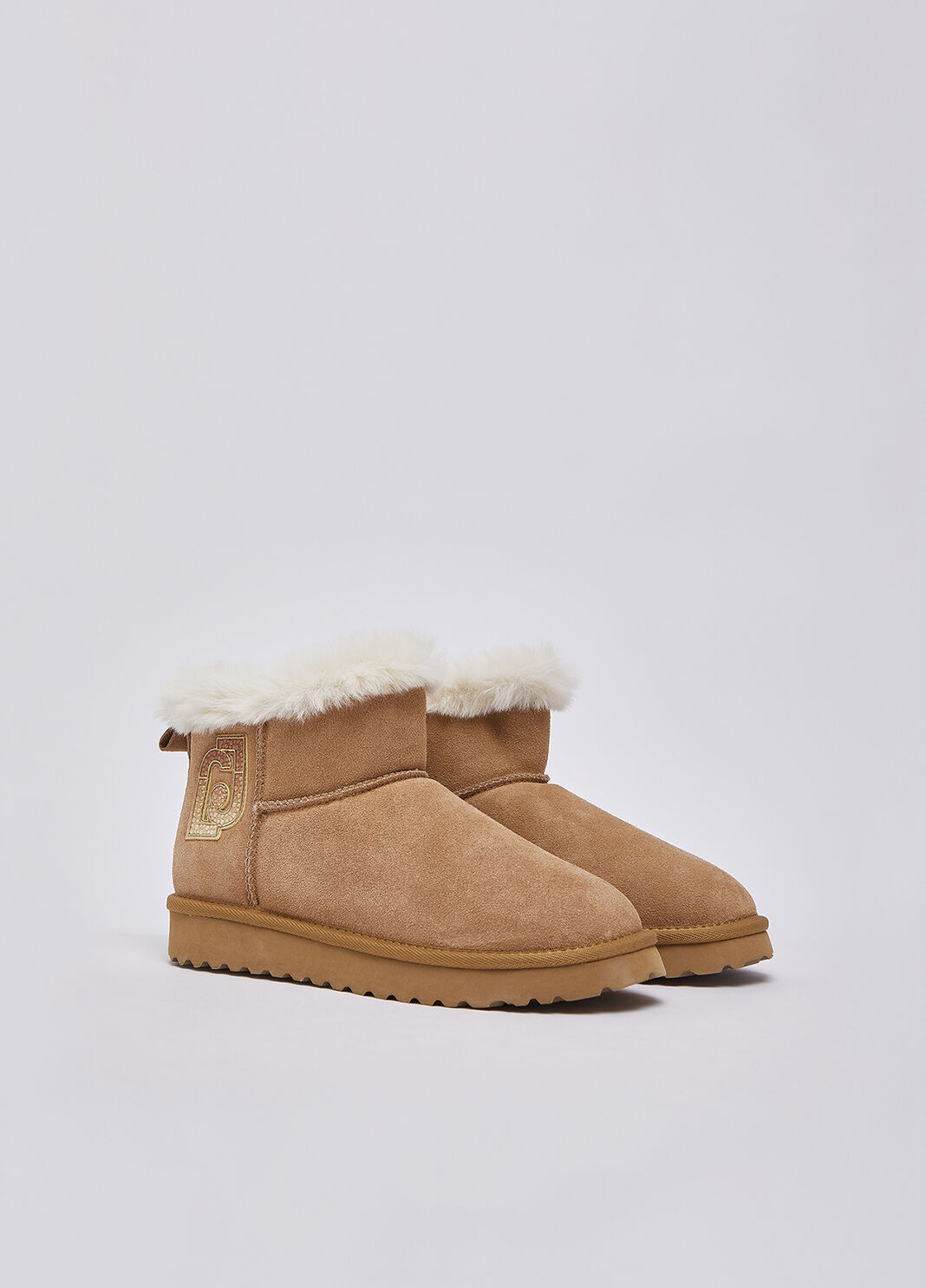 Ankle boots n suede with logo cognac Liu Jo - large image number 1