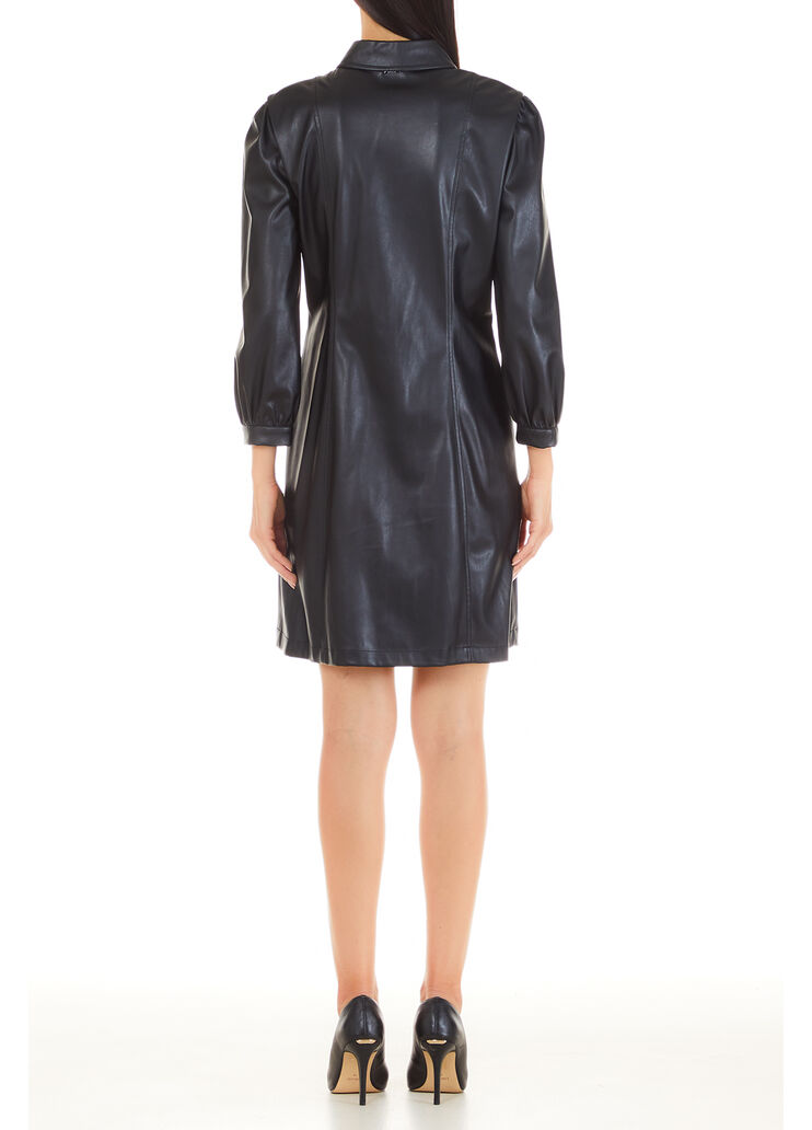 Vestido corto con botones  negro Liu Jo - large image number 1