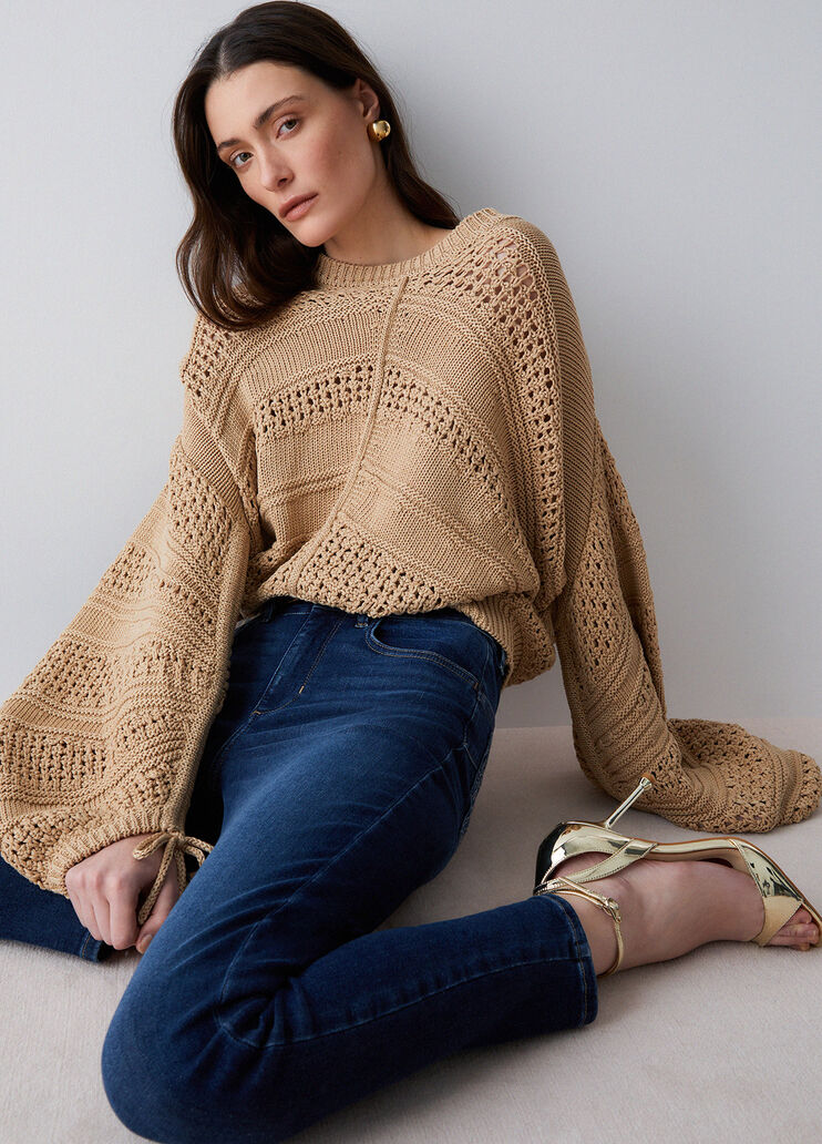 H&auml;keloberteil Beige Liu Jo - medium