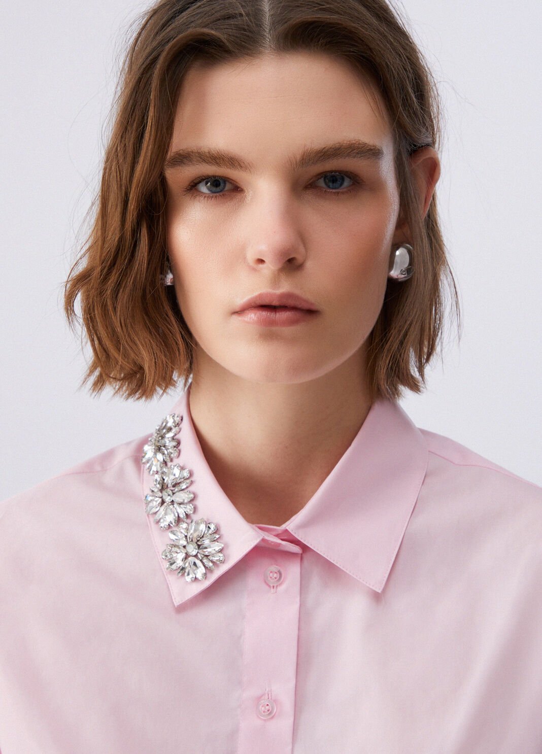 Hemd mit Schmuckstickerei Hellrosa Liu Jo - large image number 4