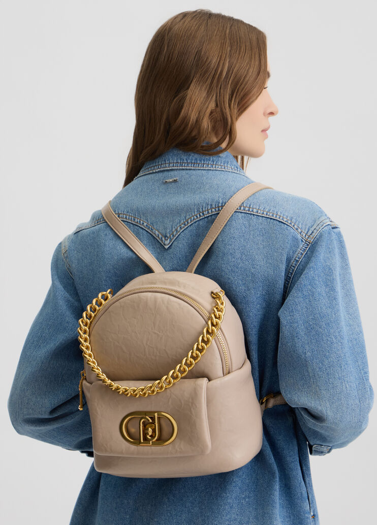 LaPuffy backpack beige Liu Jo - medium LaPuffy backpack beige Liu Jo - medium