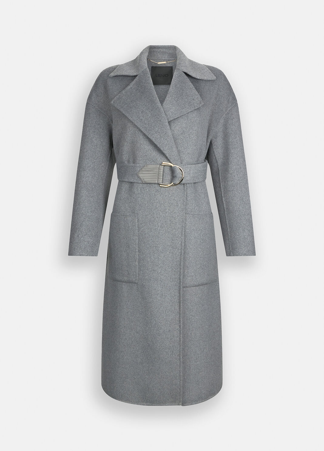 Wool coat with belt grey Liu Jo - large image number 6