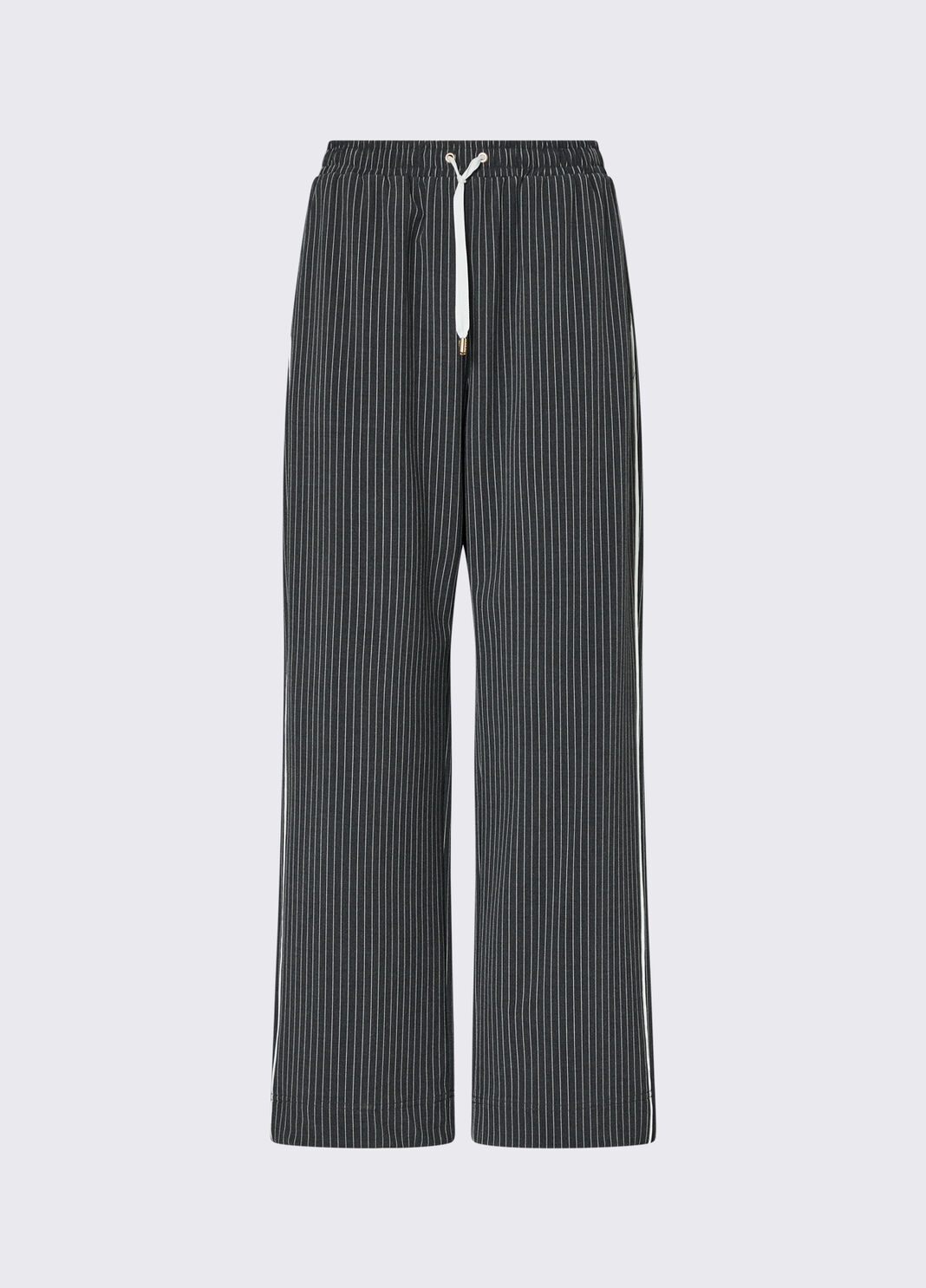 Pinstriped trousers with insert in lace grey Liu Jo - large image number 6