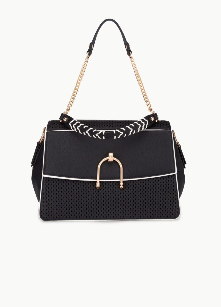 Borsa a mano traforata Nero Liu Jo - large image number 0