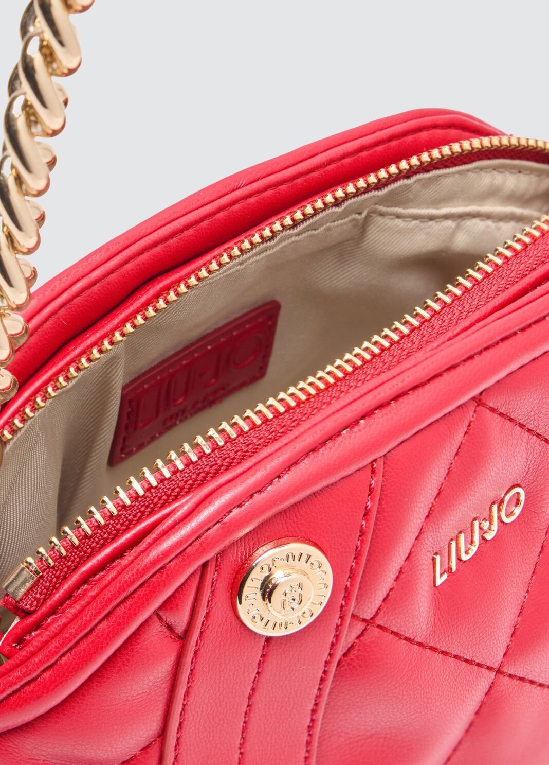 Pochette matelass&eacute;e rouge Liu Jo - large image number 6