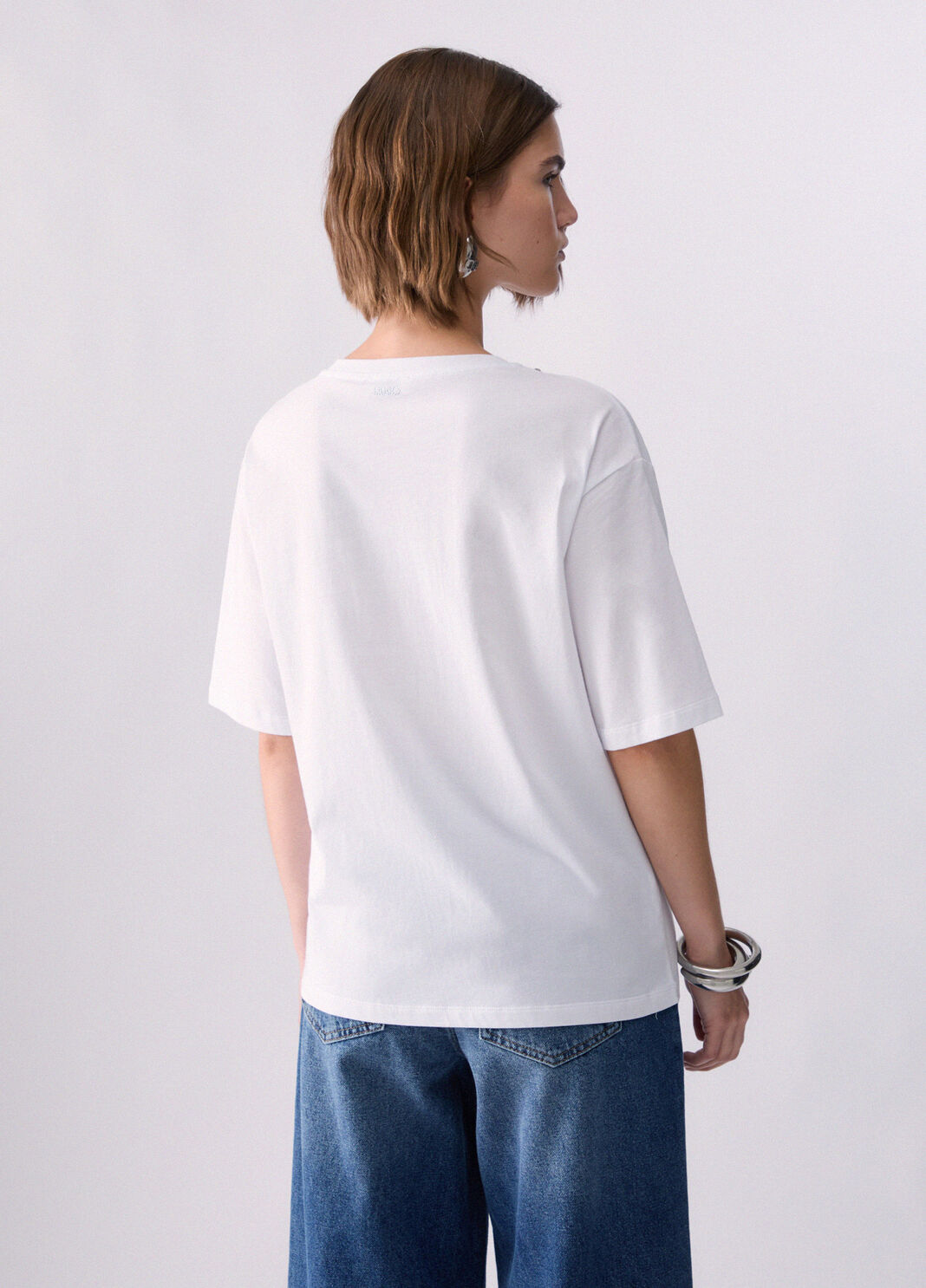T-shirt mit Schmuckstickereien Wei&szlig; Liu Jo - large image number 1