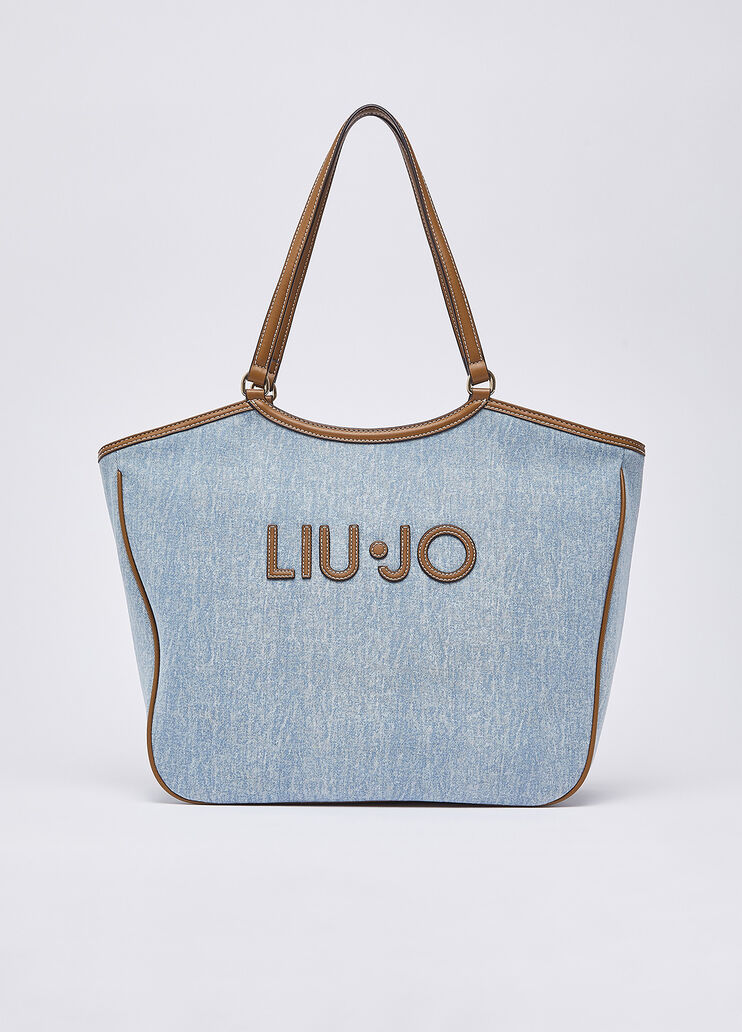Bolso tote grande de denim denim claro Liu Jo - medium