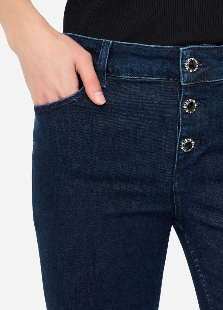 Jeans skinny con risvolto denim blu Liu Jo - large image number 2 Jeans skinny con risvolto denim blu Liu Jo - large image number 2